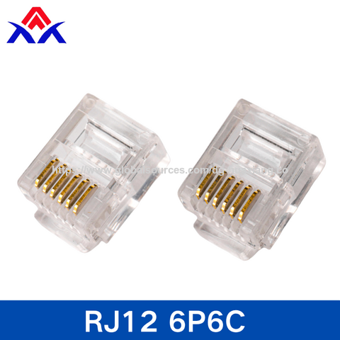 6p6c American Telephone Line Rj12 Connector Telephone Line Connector ...