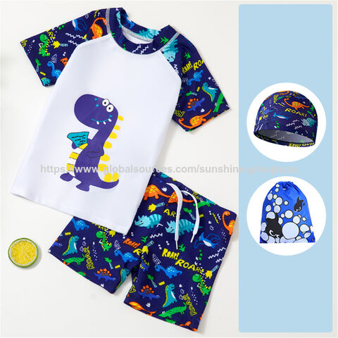 Traje de baño para niños, tallas pequeñas, medianas y grandes, traje de baño dividido con dibujos animados para bebés, traje de baño para estudiantes