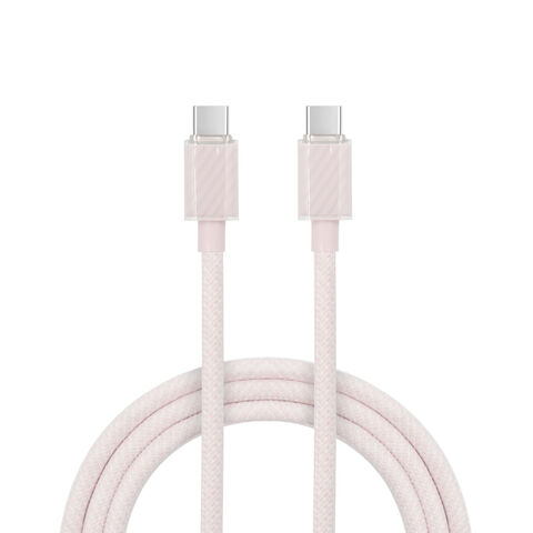 Cable de Datos Doble Tipo C de 60W con Resistencia a la Flexión Súper Fuerte, Fabricado con Material Trenzado para Transmisión Eficiente de Datos for sale at factory direct price