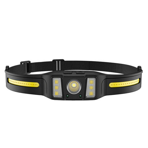 Prix de gros usine Lampe frontale à capteur intelligent super brillante, à forte lumière, universelle et portable pour l'extérieur