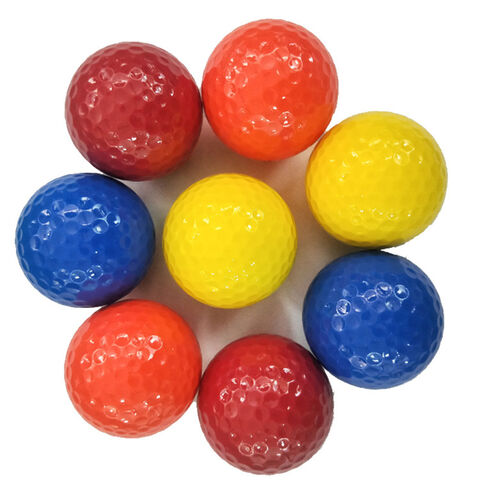 Vente Directe d'Usine de Balles de Golf d'Entraînement Double Couche Colorées avec Logo Personnalisé pour Practice de Golf