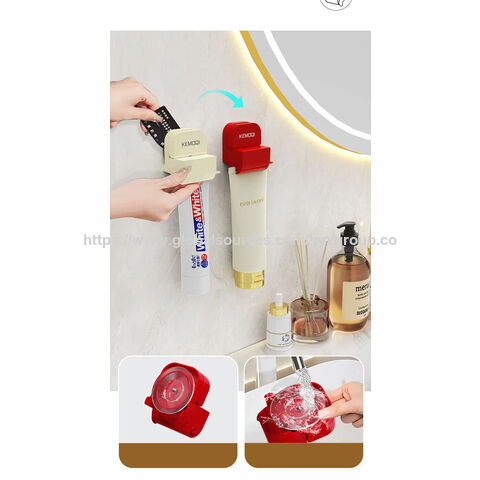 Distributeur de Dentifrice Manuel OEM/ODM Anti-Odeur Étanche Rouleau en Plastique ABS Presse-Tube Accessoires de Salle de Bain Fournitures