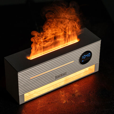 Nouveauté 2025 : Diffuseur d'Humidificateur à Flamme de Simulation, Diffuseur d'Huiles Essentielles Portable de Bureau pour la Maison, Diffuseur d'Arômes de Roche de Feu for sale at factory direct price