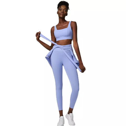Compre Conjunto De Ropa De Yoga De Talla Grande Para Mujer Oem