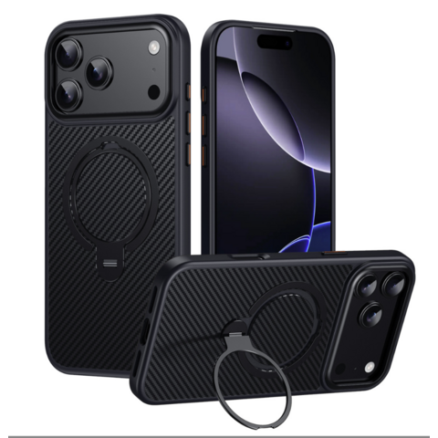 Capa de Telefone em Fibra de Carbono com Suporte Magnético | Ultraleve e Proteção contra Quedas de Grau Militar | Série Empresarial for sale at factory direct price
