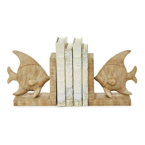 Soportes para Libros Decorativos de Resina con Ángel de Peces, Estilo Playa, para Libros Pesados, Decoración para el Hogar, Fábrica BSCI for sale at factory direct price