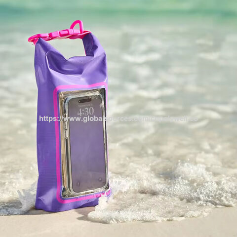 Bolsa de Praia Impermeável IP68 em PVC para Celular 2L, Saco Estanque com Fecho de Enrolar e Fivela for sale at factory direct price