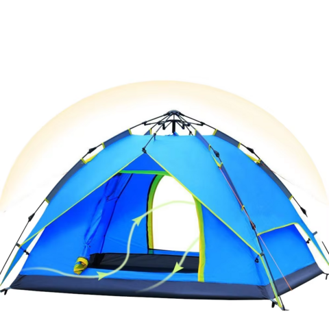 Tienda de Campaña Automática Hidráulica Familiar de Playa con Protección UV, Tipo Domo, con Bolsa de Transporte para Senderismo, Picnic y Excursionismo for sale at factory direct price