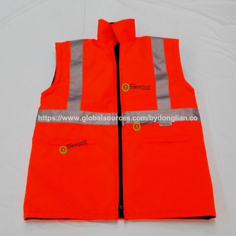 Chaleco de seguridad reflectante de alta visibilidad conforme a ANSI para invierno, chaleco térmico acolchado para tráfico y construcción for sale at factory direct price