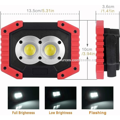 ضوء عمل LED COB بقوة 10 واط وقابل لإعادة الشحن بقوة 1000 لومن للبيع بالجملة for sale at factory direct price