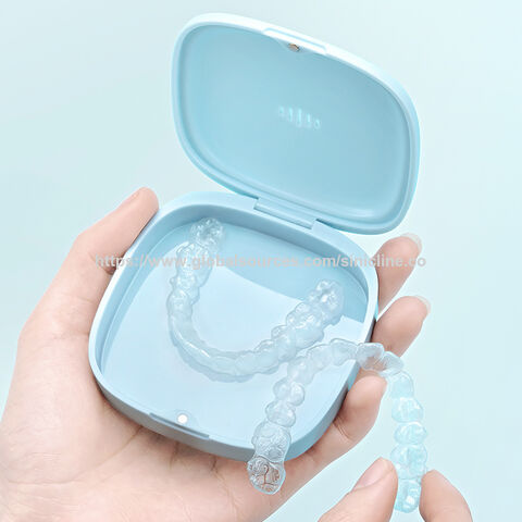 Estojo Portátil Colorido para Alinhadores Ortodônticos, Caixa Organizadora para Próteses Dentárias for sale at factory direct price