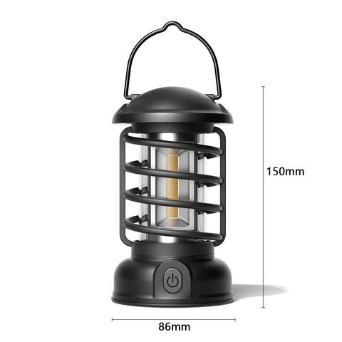 Lanternes de Camping LED Rétro Multifonctionnelles d'Extérieur en Gros, Luminosité Réglable, Éclairage d'Ambiance