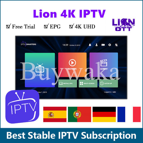 Stable 4k Global Iptv Lion 12 Months Subscription Fhd Live Vod Free ...