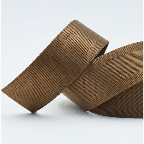 Ruban sergé de nylon robuste personnalisé de 38 mm pour bretelles de sac, ceintures, chaussures, vêtements, textiles de maison