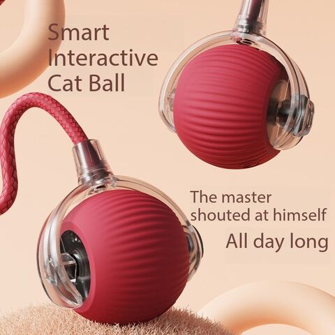 Jouets pour chats, Balle intelligente pour chat, Amusement autonome et apaisement pour chatons, Évitement automatique pour animaux de compagnie, Jouet électrique à tige roulante for sale at factory direct price