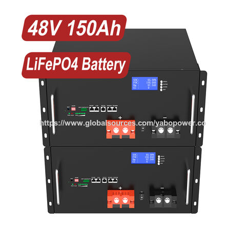 YABO 48V 150Ah LiFePO4 en Rack para Minas Híbridas Solar-Diésel con 98% de Eficiencia de Ida y Vuelta y Control Remoto del Acelerador
