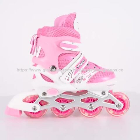 Patins de gelo de fileira dupla, patins de rolo de quatro rodas para adultos, sapatos de patinação tradicionais, rodas de tamanho ajustável, patins de rolo infantis