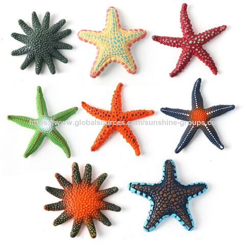 Créatures marines jouets simulées, ornements décoratifs pour enfants, modèles en plastique souple de bébés étoiles de mer, cadeaux éducatifs. for sale at factory direct price