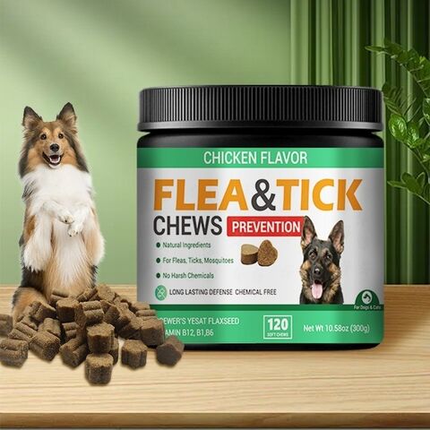 Snacks Masticables Blandos Sin Granos Antipulgas y Garrapatas con Probióticos para una Salud Digestiva Canina Óptima for sale at factory direct price