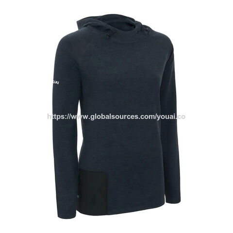 North West Hoodie (Damen) hochelastisch, UV-Schutz, für Training und Alltag DOUBLE BLACK