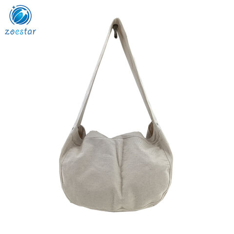 Bolsa transversal de lona moderna, estilo minimalista coreano, unissex, design personalizável para B2B