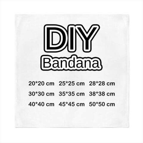 Bandana Multifuncional 2025, Lenço de Seda Quadrado Colorido Personalizado, Bandana Clássica Estampada, Logotipo Personalizado em Bandana de Algodão Vermelha