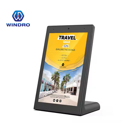 Prix usine, affichage numérique publicitaire Panneau en forme de L avec POE/WiFi/HDMI/Caméra Tablette Android 2+16GB Moniteur LCD