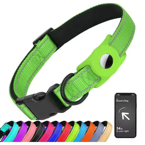 2025 Newest Wholesale Factory Airtag Dog Collar Adjustable Air Tag Holder Accessories Pet Dog GPS Anti-lost Tracker Personalized for sale at factory direct price