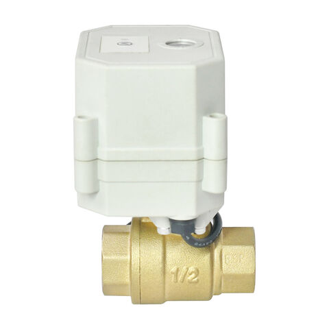 Válvula Eléctrica WiFi, Control de Flujo Bidireccional, Válvula de Latón, Opcional Roscas BSP/NPT, 5VDC for sale at factory direct price