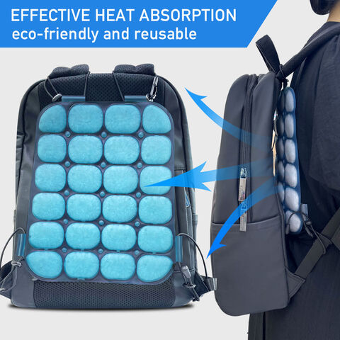 Almohadilla de hielo reutilizable para mochila, almohadilla de enfriamiento congelable para mochila, almohadilla de enfriamiento instantáneo para mochila, inserto de enfriamiento duradero para mochila for sale at factory direct price