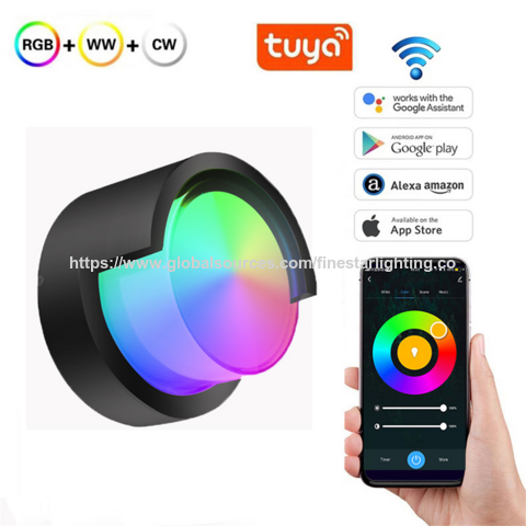 Luminária de Parede Inteligente RGB TUYA para Pátio Exterior IP65 à Prova D'água, Arandelas LED para Pátio com Controle de Voz Alexa Google for sale at factory direct price