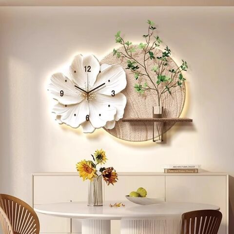 Decoración artística para restaurante de plantas verdes hidropónicas - Cuadros tridimensionales creativos para colgar en la pared del fondo del televisor de la sala de estar
