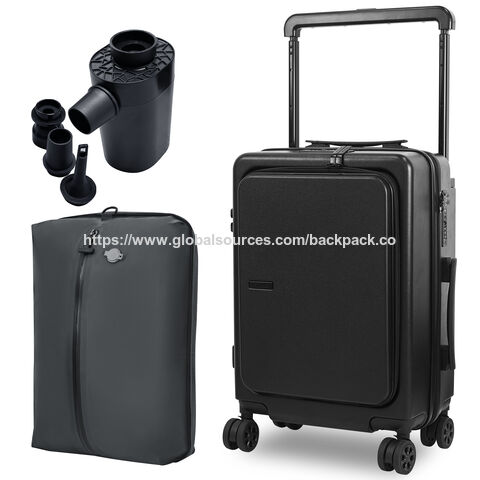 20" PC Luggage with vacuum and pump, high quality Trolley luggage Air bag wholesale 4 wheels ABS luggage Suitcase for travel OEM