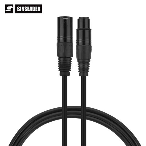 Cable de micrófono XLR macho a hembra de 3 pines de alta calidad para altavoz de audio