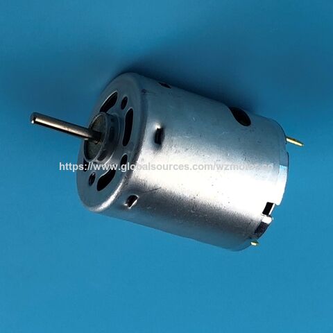 Kundenspezifischer WRS-395SA 12V 4W DC-Motor mit Kohlebürsten für Haartrockner, AD: 28,9 mm * 46,5 mm (L) for sale at factory direct price