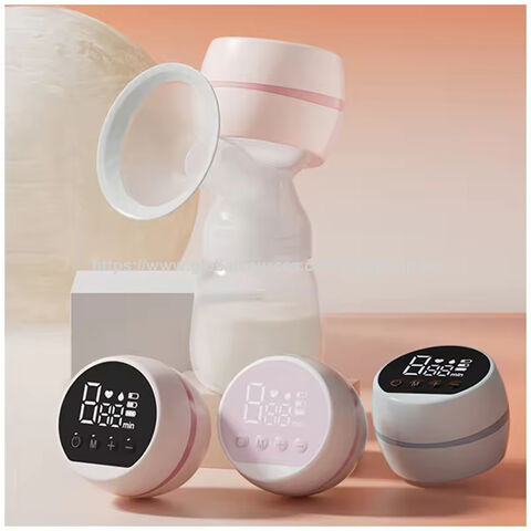 Bomba Tira Leite Elétrica de Silicone Potente Sem BPA de Fábrica, Bomba Tira Leite Elétrica Inteligente USB para Alimentação de Bebê