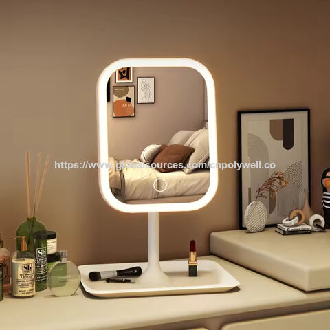 Espejo de Maquillaje Portátil con Luz LED para Estudiantes, Celebridades de Internet, Dormitorios, Vestidores y Maquillaje en Casa for sale at factory direct price