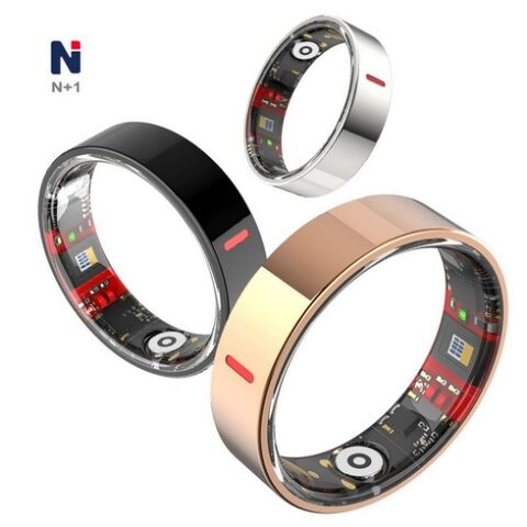 Coffrets cadeaux Navigation GPS via APP NYJ07 5ATM Bague intelligente étanche Modes sportifs multiples HRV montre mince