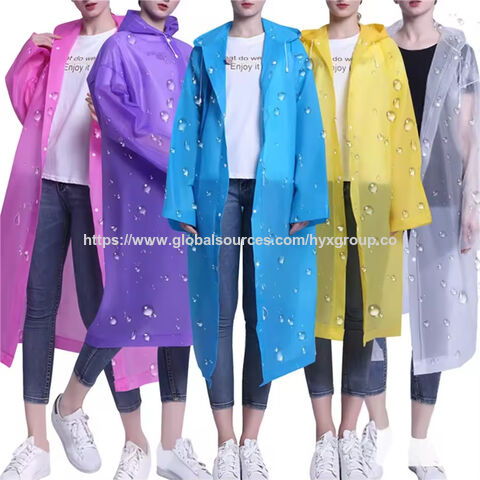Poncho Desechable Grueso para Adultos Unisex, Impermeable de EVA Portátil para Senderismo y Viajes, Talla Única, Impermeable OEM