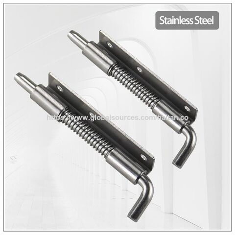 Charnière à boulon à ressort en acier inoxydable pour porte d'armoire de stockage électrique industrielle - Verrouillage de goupille de boulon de porte amovible for sale at factory direct price