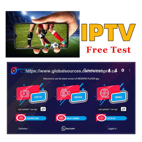 Wesopro Global Iptv Subscription 12 Months 24hours Free Trial M3u Urls ...