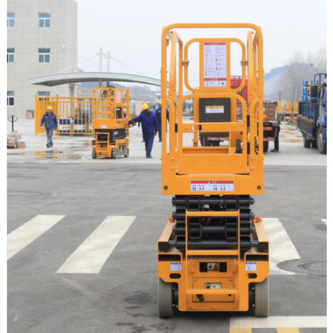 رافعة مقصية هيدروليكية 8 أمتار XG0807HDW - منصة عمل جوية صغيرة ذاتية الدفع للبيع for sale at factory direct price