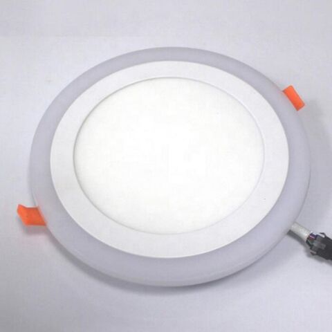 مصباح LED غائر بلونين AC220-240V، تصنيف IP20، 3+3 واط، تركيب سهل، لوحة مستديرة مع جهاز تحكم عن بعد for sale at factory direct price