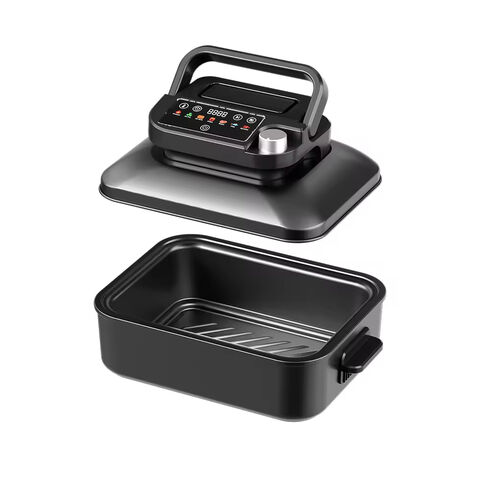 Friteuse à Air Intelligente 7-en-1 de 6 Litres avec Fonction Vapeur, Grill et Four Grille-Pain Numérique - Friteuse/Grill Électrique Sans Huile au Design Innovant pour la Maison