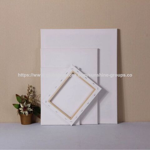 Lienzo blanco puro de algodón y lino para pintura al óleo, bastidor para lienzo, acuarela, acrílico, bastidor interior, marco de pintura al óleo DIY pintado a mano for sale at factory direct price