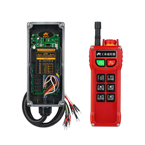 Control Remoto Inalámbrico RF Industrial AC36V-220V de 6 Canales FSK 420-450MHz Impermeable para Grúa, Polipasto, Cabrestante, Elevador y Seguridad de Movimiento
