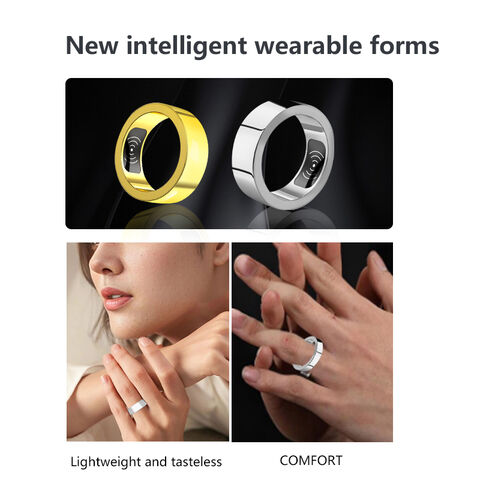 Anillo de control de gestos Bluetooth HSR01gold al por mayor con frecuencia cardíaca, presión a prueba de agua, oxígeno en sangre y seguimiento del sueño for sale at factory direct price