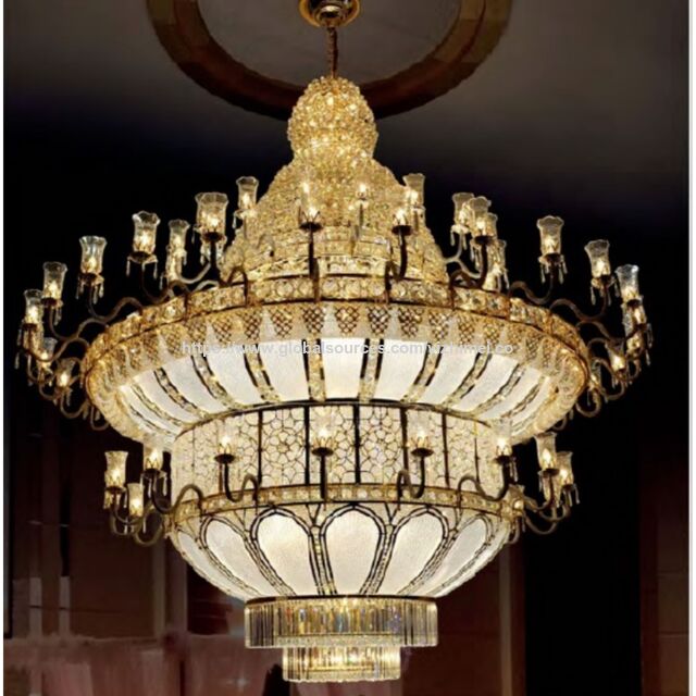 Lámpara de Araña de Cristal K9 para Interiores Grandes y Redondos, Lámpara Colgante de Lujo, Negro Dorado, LED, Estilo Nórdico Moderno for sale at factory direct price
