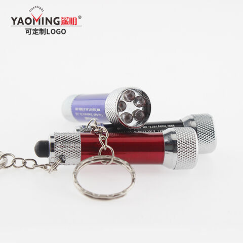 Linterna llavero LED de aleación de aluminio, mini linterna colorida de regalo, de gran venta