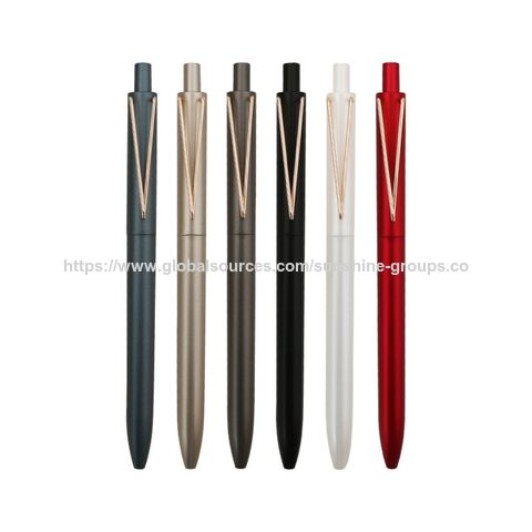 Alat tulis kantor bisnis - Pena tanda tangan tombol tekan - Pena netral iklan hitam berkualitas tinggi